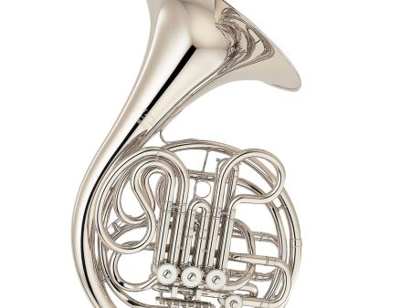 Yamaha Professional Double French Horn in Nickel-Silver Key of Bb F Supply