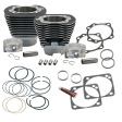 S&S Cycle 99-06 BT 4 1 8in Bore Cylinder & Pistons Kit For Early Production S&S T117 Engine - WBlack Online Sale