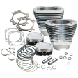 S&S Cycle 99-06 BT 4-1 8in Bore Cylinder & Piston Kit - Silver For Sale