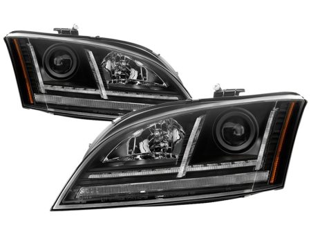 Spyder 08-15 Audi TT HID Xenon Projector Headlights w Seq Turn Signal - Blk (PRO-YD-ATT08-HID-BK) For Cheap