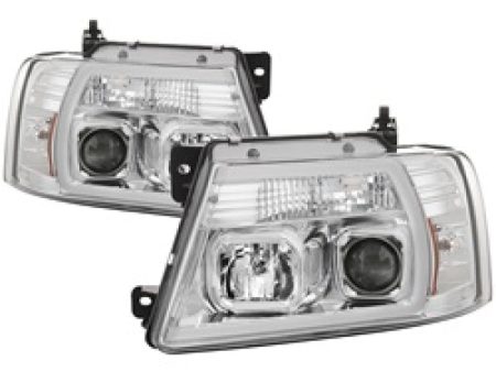 Spyder 04-08 Ford F-150 Light Bar Projector Headlights - Chrome (PRO-YD-FF15004V2-LB-C) Discount