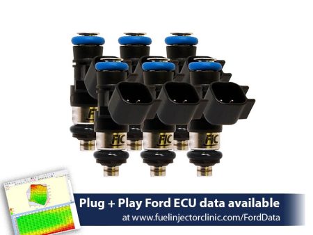 1000cc (85 lbs hr at 43.5 PSI fuel pressure) FIC Fuel  Injector Clinic Injector Set for Ford Mustang V6 (2011-2017) Supply