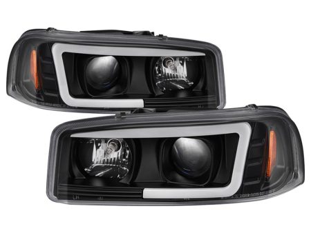 Spyder GMC Sierra 1500 2500 3500 99-06 V2 Projector Headlights - DRL - Black PRO-YD-CDE00V2-LB-BK Fashion