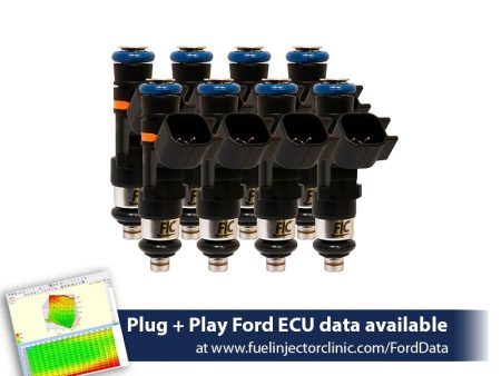 1000cc (85 lbs hr at 43.5 PSI fuel pressure) FIC Fuel  Injector Clinic Injector Set for Ford Shelby GT500 (2007-2014)(High-Z) For Sale