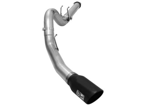 aFe MACHForce XP Exhaust 5in DPF-Back Stainless Steel Exht 2015 Ford Turbo Diesel V8 6.7L Black Tip Cheap